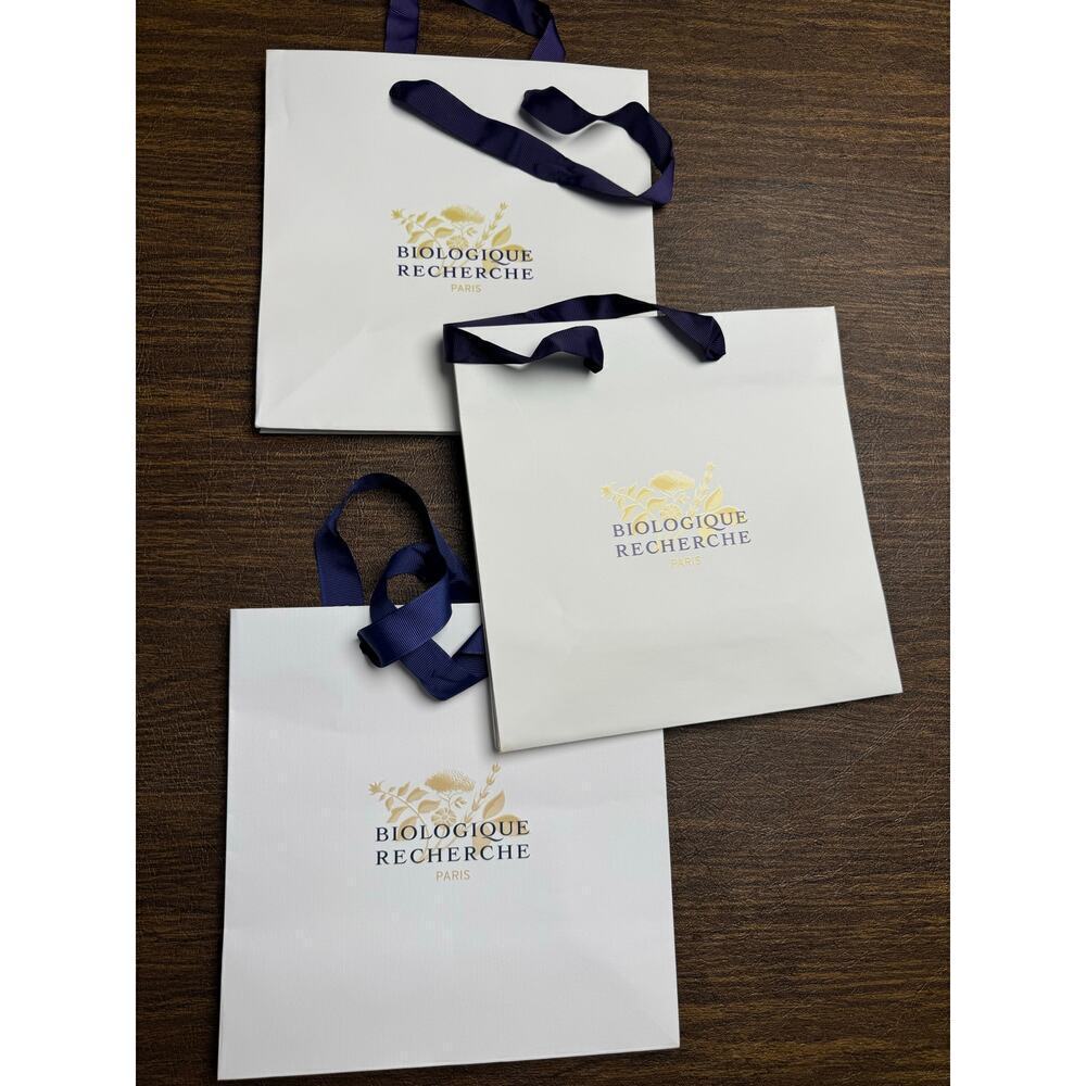 Biologique Recherche Set of 3 Shopping Bags 9x9"